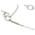 Collier pendentif Cordage Rope en argent palladium Hermès Argenté  - vue 6