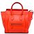 Luggage Céline Borsa Tote Celine Orange Mini in pelle di vitello liscia Rosso Arancione