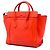 Luggage Céline Borsa Tote Celine Orange Mini in pelle di vitello liscia Rosso Arancione - vista 2