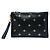 Clutch Bee Star in pelle di vitello nera Gucci Nero