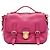Borsa Messenger Prada Pink Vitello Daino Push Lock Double Buckle Rosa