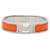 Bracelet Clic H Hermès en émail orange étroit PM  - vue 1