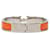Bracelet Clic H Hermès en émail orange étroit PM  - vue 3