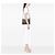 Bolsa transversal Saint Laurent Monogram Sunset em couro cinza com relevo de crocodilo Large Marrom - vista 6