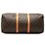 Louis Vuitton Marrone Monogram Keepall 50 - vista 3