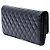 Wallet On Chain Portafoglio con Catena Chanel Black CC Quilted Patent East West Nero - vista 2