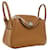 Hermès Mini Clemence Lindy 20 Marrone  - vista 3