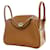 Hermès Mini Clemence Lindy 20 Marrone  - vista 4