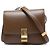 Céline Celine Brown Teen Calfskin Classic Box Marrone