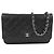 Chanel Black CC gestepptes Caviar Wallet on Chain Schwarz