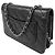 Chanel Black CC gestepptes Caviar Wallet on Chain Schwarz - Ansicht 2