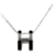 Pendentif Pop H en émail argenté palladium Hermès  - vue 3