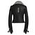 Rick Owens Wendbare Lederjacke mit Lammfell Schwarz - Ansicht 2