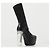 Rick Owens Botas Minimal Grill Stretch Plataforma - Negro - vista 2