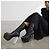 Rick Owens Botas Minimal Grill Stretch Plataforma - Negro - vista 4