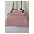 Borsa a mano IKKS in pelle rosa Argento - vista 4