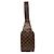 Borsa a tracolla Louis Vuitton Damier Geronimos Marrone Damier ebene
