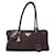 Borsa in nylon marrone scuro Prada