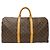 Keepall Borsa Boston in Canvas Monogram Louis Vuitton Marrone