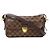 Borsa a tracolla Louis Vuitton in tela Damier Marrone