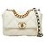 Borsa a tracolla Chanel Coco Mark 19 Chain Bianco