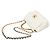 Borsa a tracolla Chanel Coco Mark 19 Chain Bianco - vista 8