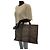 Hermès Hermes Herline MM Canvas Tote Bag in Grau Braun - Ansicht 7