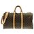Borsa Boston Louis Vuitton Monogram Keepall Bandoulière 50cm Marrone Monogramma