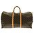 Bolso Boston Louis Vuitton Monogram Keepall 60cm Castaño Monograma
