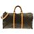 Borsa Boston Louis Vuitton Monogram Keepall Bandoulière 50cm Marrone Monogramma