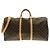 Louis Vuitton Monogram Keepall Bandoulière 60cm Borsa Boston Marrone Monogramma