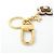Portachiavi Louis Vuitton Monogram O'Elder Blooming Flower BB Rosa D'oro - vista 5