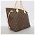 Borsa Tote Louis Vuitton Monogram Neverfull MM Marrone - vista 2