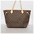 Borsa Tote Louis Vuitton Monogram Neverfull MM Marrone - vista 9