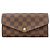 Portafoglio lungo Sarah Damier Louis Vuitton Rosa