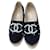 Chanel Espadrilles in scamosciato nero con perle