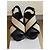 Marni Sandali con zeppa pelle e tessuto Nero Beige - vista 2