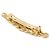Louis Vuitton Accessoires Chev 2D Gold Barrette D'oro - vista 2
