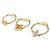 Louis Vuitton Goldband-Ring-Set Golden