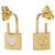 Orecchini Louis Vuitton Caduna Heart Marrone D'oro