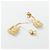 Orecchini Louis Vuitton Caduna Heart Marrone D'oro - vista 4