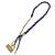 Lanyard per telefono Louis Vuitton Blade M03744 Blu D'oro