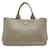 Prada Canapa Ledertote Bag Grau