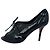 Christian Dior Botas de cano curto com cadarço e bico aberto em couro envernizado preto Dior - vista 7
