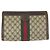 Bolso de mano de lona GG Supreme y cuero Gucci Castaño Beige - vista 2
