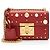 Padlock Piccola borsa a tracolla Gucci in pelle con chiusura a lucchetto e perle Rosso