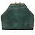 Beauty case in pelle di vitello Alexander McQueen De Manta Verde - vista 3
