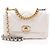 Gabrielle Borsa a tracolla Chanel Lambskin 19 Medium Flap Bianco