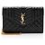 Cartera con cadena Monogram Matelassé Grain de Poudre Mixta Saint Laurent Negro