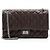 Gabrielle Chanel Reissue 227 Double Flap Tasche aus irisierendem Kalbsleder Braun